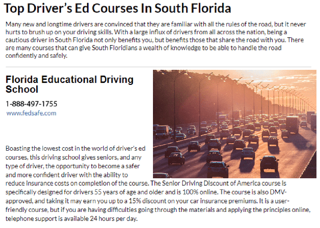 SDDA Senior Driving Discount of America